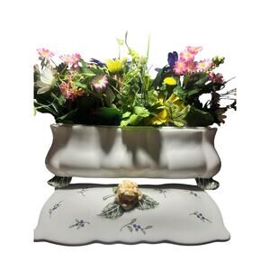 Vintage Garden, A Princess House Exclusive. 3 Piece Set. Planter/Casserole Dish